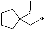 (1-methoxycyclopentyl)methanethiol Structure