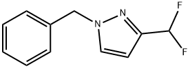 1H-Pyrazole, 3-(difluoromethyl)-1-(phenylmethyl)- 구조식 이미지