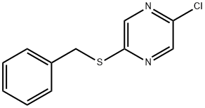 Pyrazine, 2-chloro-5-[(phenylmethyl)thio]- Structure