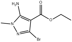 1H-Pyrazole-4-carboxylic acid, 5-amino-3-bromo-1-methyl-, ethyl ester Structure