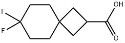 7,7-difluorospiro[3.5]nonane-2-carboxylic acid Structure