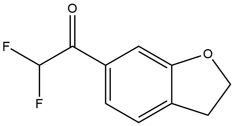 1-(2,3-Dihydrobenzofuran-6-yl)-2,2-difluoroethanone Structure