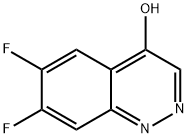 4-Cinnolinol, 6,7-difluoro- Structure