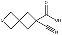 6-cyano-2-oxaspiro[3.3]heptane-6-carboxylic acid Structure