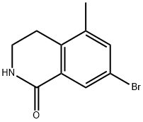 7-Bromo-5-methyl-3,4-dihydroisoquinolin-1(2H)-one 구조식 이미지