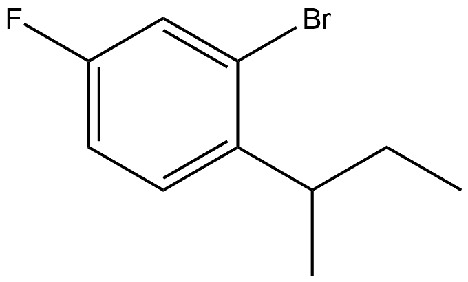 2-Bromo-4-fluoro-1-(1-methylpropyl)benzene Structure