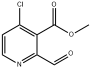 3-Pyridinecarboxylic acid, 4-chloro-2-formyl-, methyl ester Structure