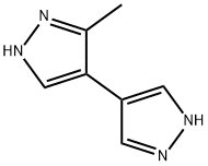 4,4'-Bi-1H-pyrazole, 3-methyl- Structure