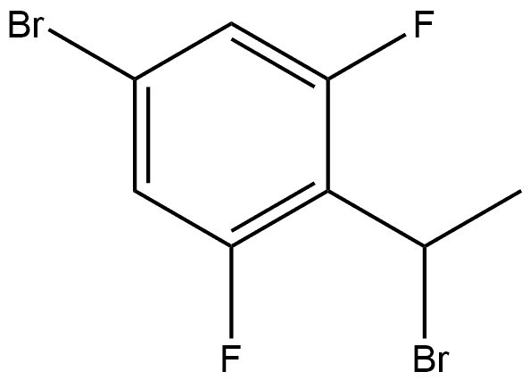 5-bromo-2-(1-bromoethyl)-1,3-difluorobenzene Structure