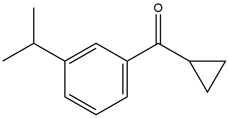 Cyclopropyl[3-(1-methylethyl)phenyl]methanone Structure