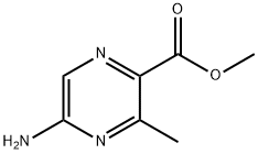 2-Pyrazinecarboxylic acid, 5-amino-3-methyl-, methyl ester Structure