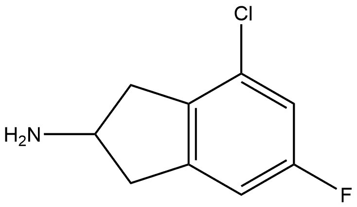 4-Chloro-6-fluoro-2,3-dihydro-1H-inden-2-amine Structure