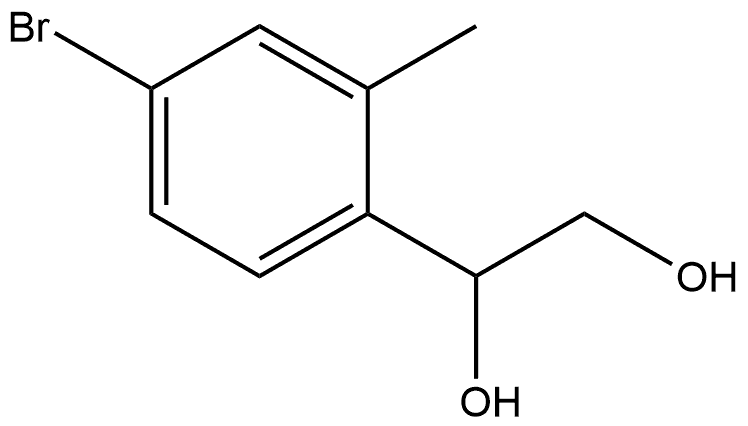 1-(4-Bromo-2-methylphenyl)-1,2-ethanediol Structure