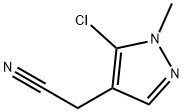 1H-Pyrazole-4-acetonitrile, 5-chloro-1-methyl- Structure