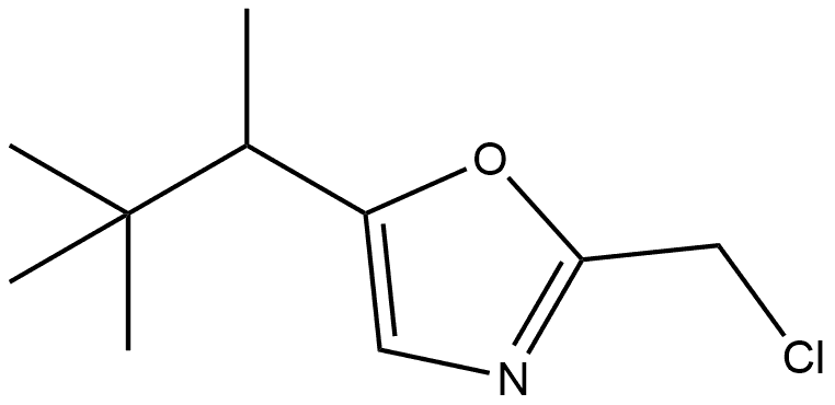 2-(chloromethyl)-5-(3,3-dimethylbutan-2-yl)-1,3-oxazole Structure