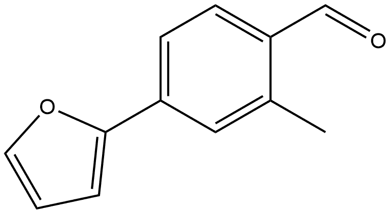 4-(2-Furanyl)-2-methylbenzaldehyde Structure