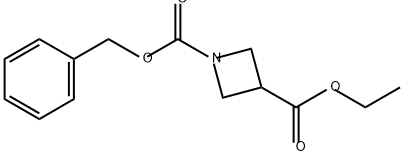 1,3-Azetidinedicarboxylic acid, 3-ethyl 1-(phenylmethyl) ester Structure