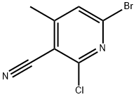 3-Pyridinecarbonitrile, 6-bromo-2-chloro-4-methyl- Structure