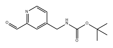 Carbamic acid, N-[(2-formyl-4-pyridinyl)methyl]-, 1,1-dimethylethyl ester 구조식 이미지