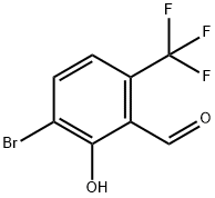 3-Bromo-2-hydroxy-6-(trifluoromethyl)benzaldehyde Structure