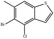 5-bromo-4-chloro-6-methyl-1-benzothiophene Structure