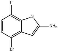 Benzo[b]thiophen-2-amine, 4-bromo-7-fluoro- Structure