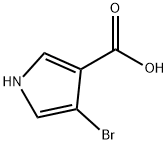 1H-Pyrrole-3-carboxylic acid, 4-bromo- Structure