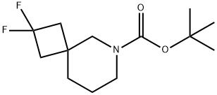 6-Azaspiro[3.5]nonane-6-carboxylic acid, 2,2-difluoro-, 1,1-dimethylethyl ester Structure