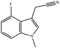 2-(4-fluoro-1-methyl-1H-indol-3-yl)acetonitrile Structure