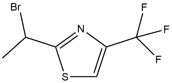 2-(1-Bromoethyl)-4-(trifluoromethyl)thiazole 구조식 이미지