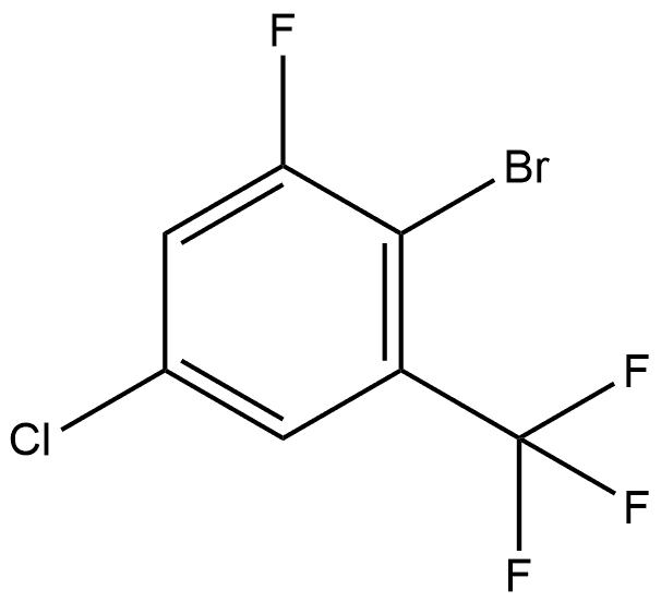 2-bromo-5-chloro-1-fluoro-3-(trifluoromethyl)benzene Structure