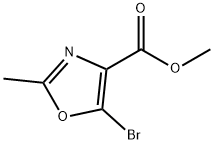 4-Oxazolecarboxylic acid, 5-bromo-2-methyl-, methyl ester Structure