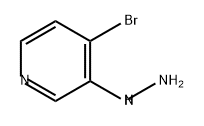 Pyridine, 4-bromo-3-hydrazinyl- Structure