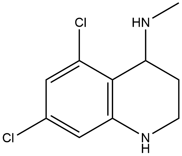 5,7-Dichloro-N-methyl-1,2,3,4-tetrahydroquinolin-4-amine Structure