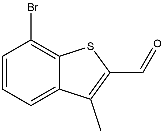 7-bromo-3-methylbenzo[b]thiophene-2-carbaldehyde Structure