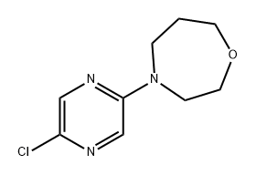 1,4-Oxazepine, 4-(5-chloro-2-pyrazinyl)hexahydro- Structure