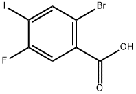 2-Bromo-5-fluoro-4-iodobenzoic acid Structure