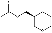 1-[(oxan-3-ylmethyl)sulfanyl]ethan-1-one 구조식 이미지