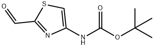 Carbamic acid, N-(2-formyl-4-thiazolyl)-, 1,1-dimethylethyl ester 구조식 이미지