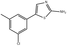 5-(3-Chloro-5-methylphenyl)thiazol-2-amine Structure