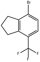 4-Bromo-2,3-dihydro-7-(trifluoromethyl)-1H-indene Structure