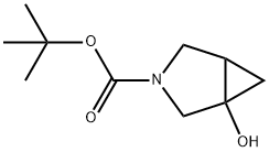 3-Azabicyclo[3.1.0]hexane-3-carboxylic acid, 1-hydroxy-, 1,1-dimethylethyl ester Structure
