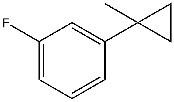 1-fluoro-3-(1-methylcyclopropyl)benzene Structure