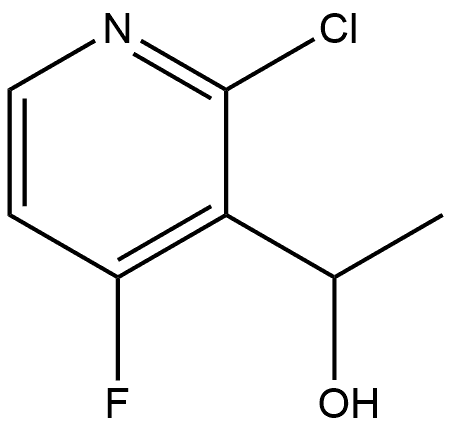 3-Pyridinemethanol, 2-chloro-4-fluoro-α-methyl- Structure