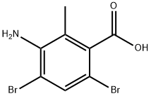 3-Amino-4,6-dibromo-2-methylbenzoic acid Structure