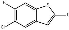 5-Chloro-6-fluoro-2-iodobenzo[b]thiophene Structure