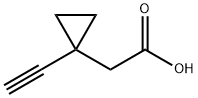 Cyclopropaneacetic acid, 1-ethynyl- 구조식 이미지