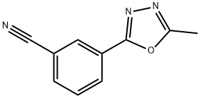 3-(5-Methyl-1,3,4-oxadiazol-2-yl)benzonitrile Structure