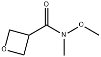 3-Oxetanecarboxamide, N-methoxy-N-methyl- Structure