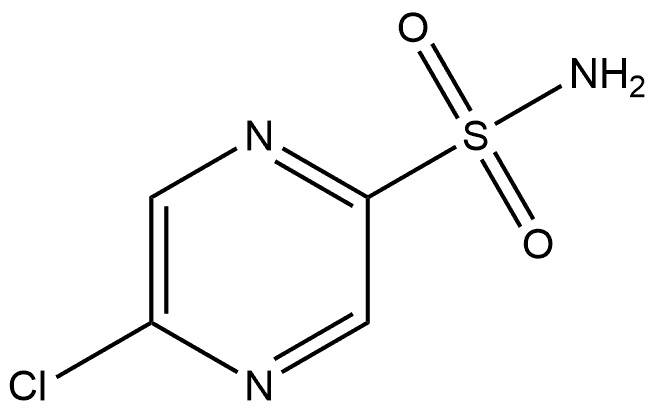 5-Chloro-pyrazine-2-sulfonic acid amide 구조식 이미지